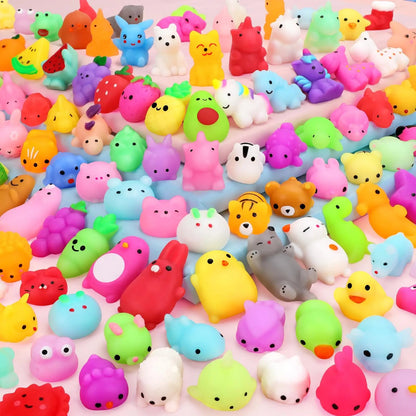 20/40/80Pc Squishies Mochi Squishy Toys Party Favors for Kids Mini Squishies Animal Stress Relief Toy School Birthday Gifts Good Vibrations