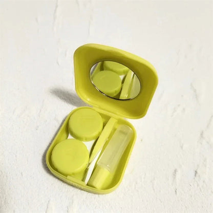 8 Colors Mini Pocket Contact Lens Case  Women Girl Make Up Beauty Pupils Storage Contacts Lense Holder Box Container Mirrors Kit Good Vibrations