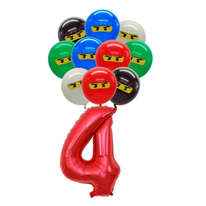 Ninja Them Birthday Party Decorations Kids Disposable Tableware Popcorn Paper Plates Balloons Cup For Boys Baby Shower Supplies Good Vibrations