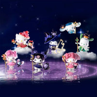 New Sanrio Character Starry Night Party Magician Series Blind Box Toys Hello kitty Melody Kuromi Action Figure Collectible Model Good Vibrations