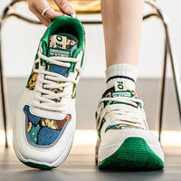 Mens Sneakers Thick Sole Anti Skid Wear-resistant 2025New Men's Casual Spring Shoes Breathable Man Footwear Fashion Comfortable Good Vibrations