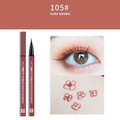 Professional Fast Dry Smooth Waterproof Eyeliner Pencils Eyes Brown Black Color Pigments Liquid Eye Liner Pen Make Up Tools Good Vibrations