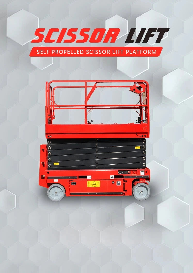 Electric Scissor Lift  Aerial Platform 6m 8m 10m 12m Skylift Mobile Lifter Scaffolding Hydraulic Scissor Lifts Trolley 30 Ft Good Vibrations