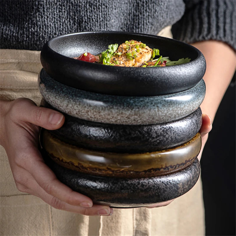 14cm hot sell Creative retro ceramic sushi dishes tray Sauce Chili pepper snacks small dishes gold plates set dinner dishes sets Good Vibrations