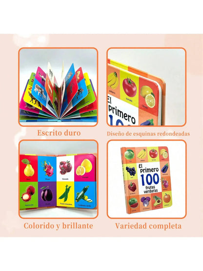 Children's Arabic Enlightenment Cognitive Book: Digital Fruits and Animals, Joyful Enlightenment Journey Good Vibrations