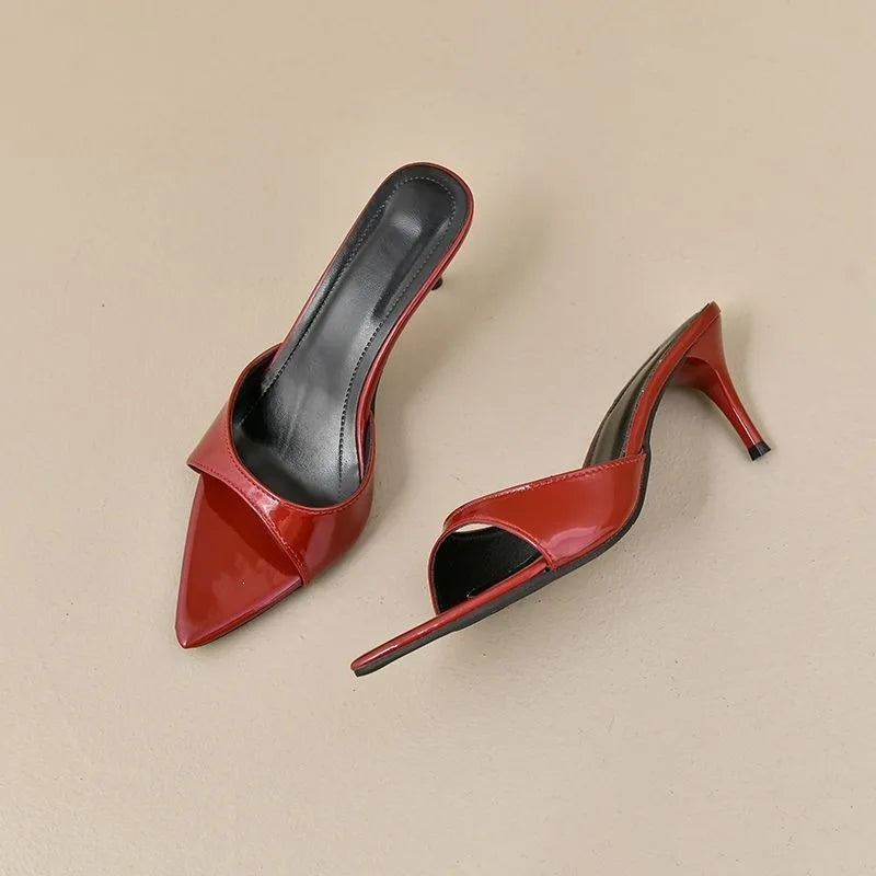 Women's High Heels Summer Slippers Women Sandals Fashion Classic Pointy Open Toe Stiletto Heels Sexy 2026 High-heeled Slippers Good Vibrations
