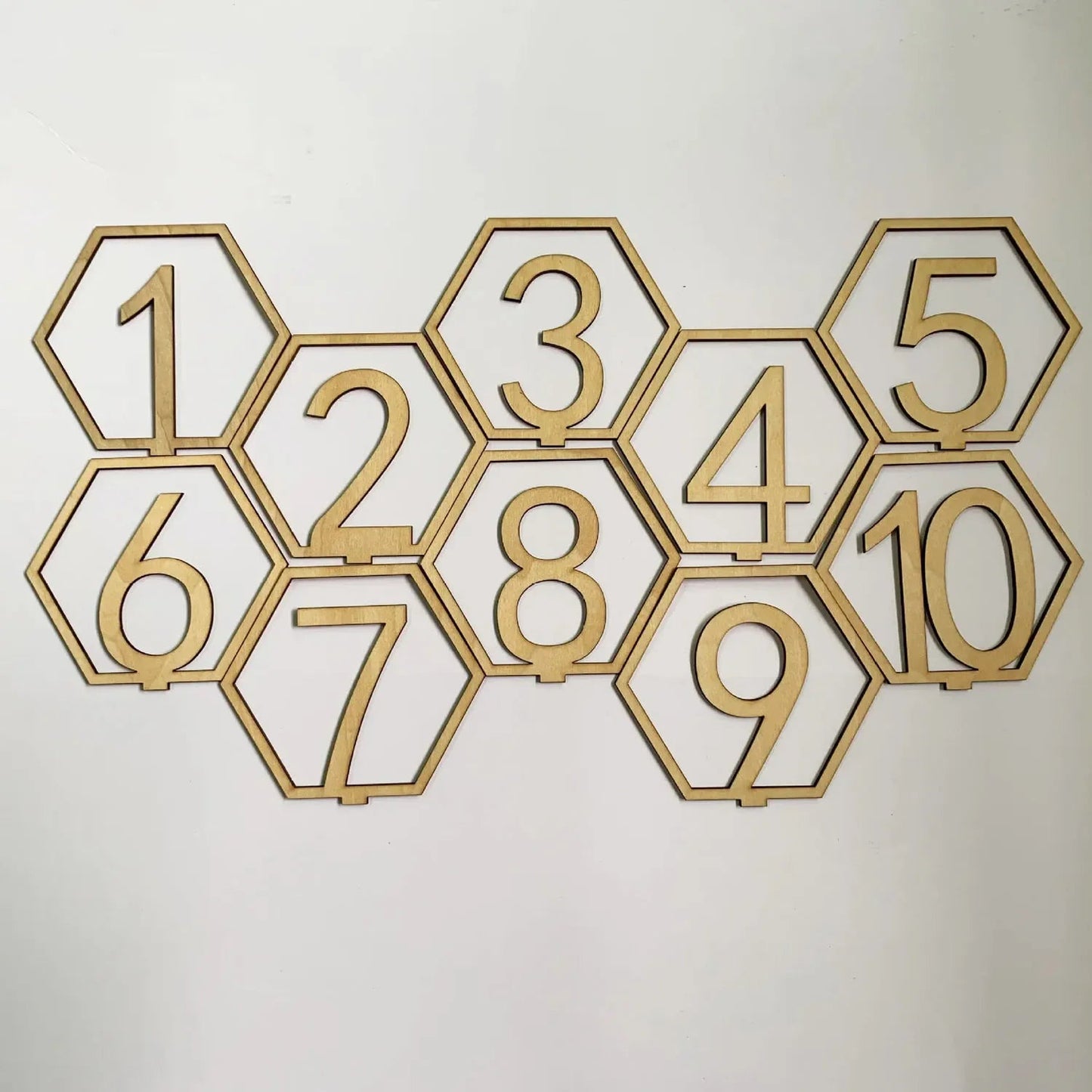 1set Wedding Party Table Number Plate, Wooden Message Clip, Suitable for Birthday Parties, Wedding Parties, Desktop Decoration. Good Vibrations