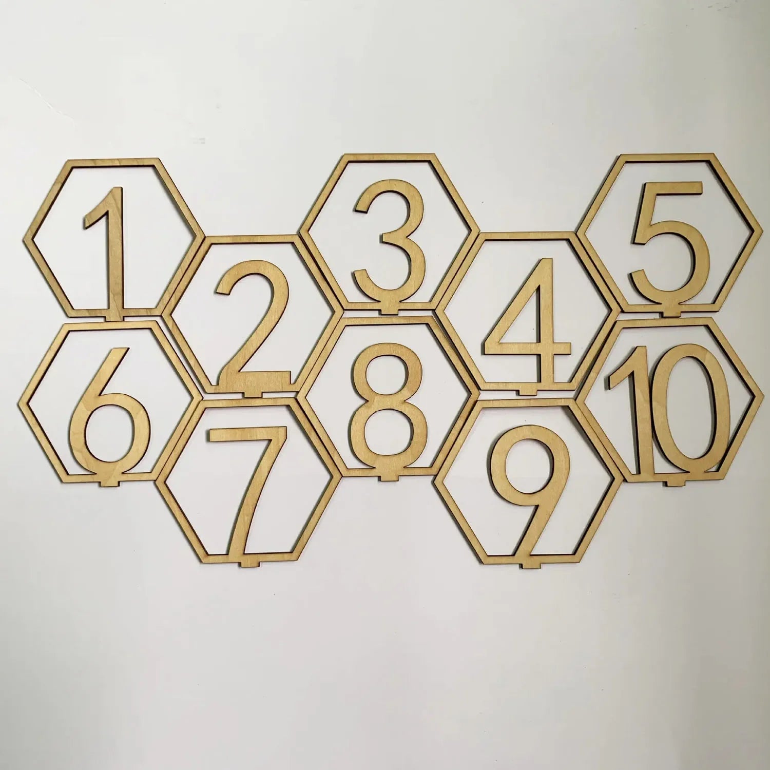 1set Wedding Party Table Number Plate, Wooden Message Clip, Suitable for Birthday Parties, Wedding Parties, Desktop Decoration. Good Vibrations