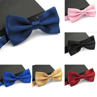 Mens Adult Bowtie Classic Fashion Wedding Party Formal Satin Gift Plaids Multicolor Adjust Neck Bow Tie Clip-On Good Vibrations