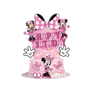 Minnie Cake Topper、Cupcake Toppers ，Minnie Birthday Decorations，Theme Party Supplies, Minnie Birthday Cake Decorations Good Vibrations
