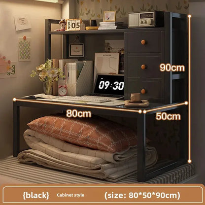 Bed computer desk bookshelf bedside table Good Vibrations