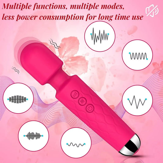 Powerful Handheld Massager Av Vibrator 20 Speed Wand Vibrating Massage Magic Full Body Therapy Motor Dildo Masturbator Sex Toy Good Vibrations Adult Super Store