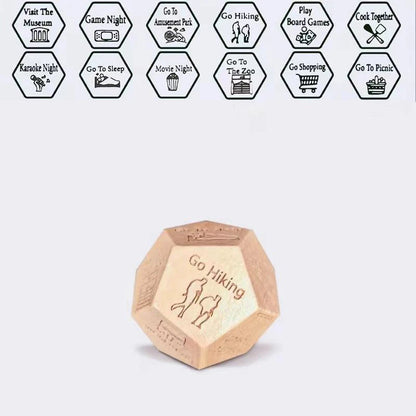 Dice for Her Him Couples Gift Ideas Food Decision Dice Games Christmas Birthday Valentines Day Gifts for Wife Husband Good Vibrations