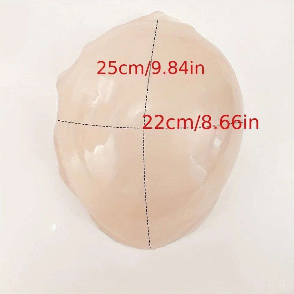 Wig Simulation Scalp,  PU Rubber Bottom Mesh Cap Imitation Biological Hair Block Mesh Bottom Material, For Making Men's Toupee w Good Vibrations