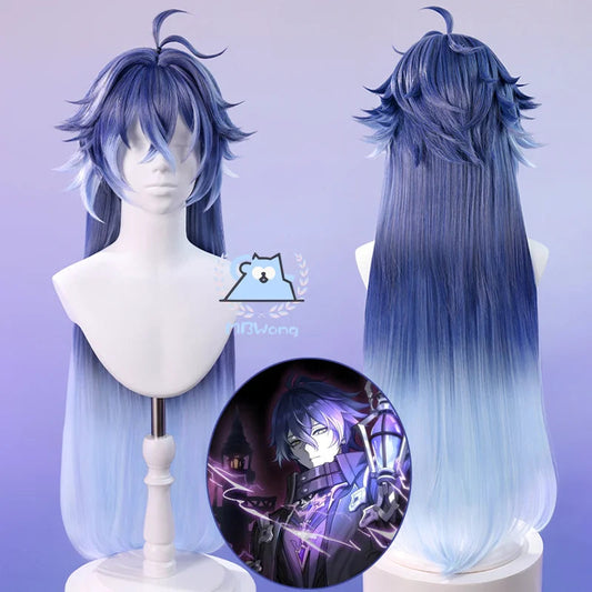 Genshin Impact Flins Cosplay Wig Kyryll Chudomirovich Flins Cosplay Wig Long Hair For Hallowmas Party Game Adult Women Men Prop Good Vibrations