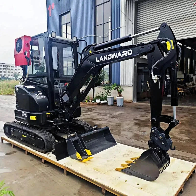 Factory Direct Sales 2.5 Ton Mini Hydraulic Excavator High Quality Digging Machine 3.5 Ton Small Crawler Digger Euro 5 Customize Good Vibrations
