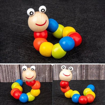 9 in 1 Wooden Montessori Toys Rattle Bell Drum Column Set Musical Instruments Sensory Early Baby Toy Toddler Education Good Vibrations