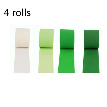 Eco Friendly Orange Streamers Party Decor 4 Rolls Orange Crepe Paper Streamer for Birthday Party Streamers for Backdrop Good Vibrations