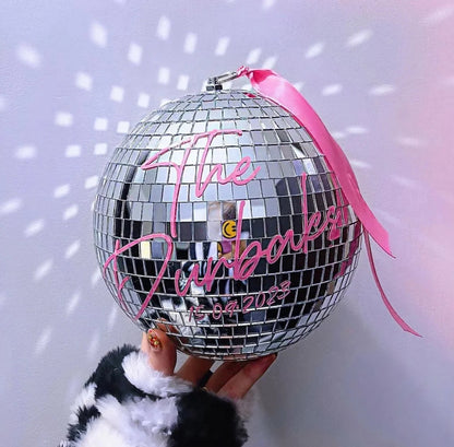 Personalised Disco Ball 20cm Party & Wedding Decor Unique Gift Disco Theme Parties DIY Weddings Showers Events Hen Do Good Vibrations