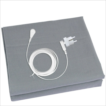 Grounding Bed Sheet US/UK/EU Plug Grounding Mat 10% Silver Fiber & 90% Organic Cotton Natural Healthy Energy Sleep Mat Good Vibrations