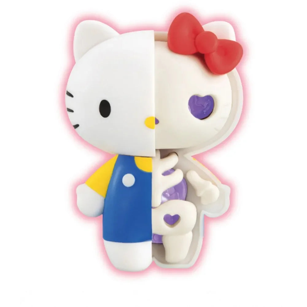 Sanrio Half skeleton Blind Box HelloKitty Kuromi Melody Cartoon Character Figures Dolls Cinnamoroll Cute Model Collection Toy Good Vibrations