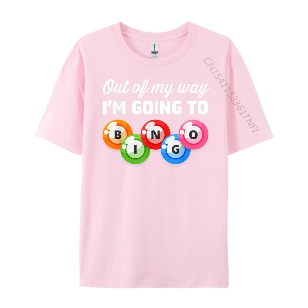 Out Of My Way I M Going Bingo Player T Shirts For Men Adult Men's Shirts Gothic Style Good Vibrations