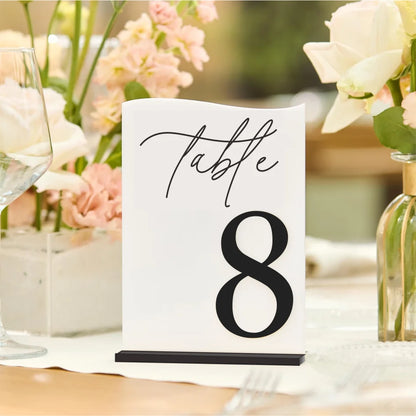 Wedding Table Numbers White Acrylic 3D Gold Mirror Table Numbers with Stands Wedding Table Decor Wedding Reception Good Vibrations