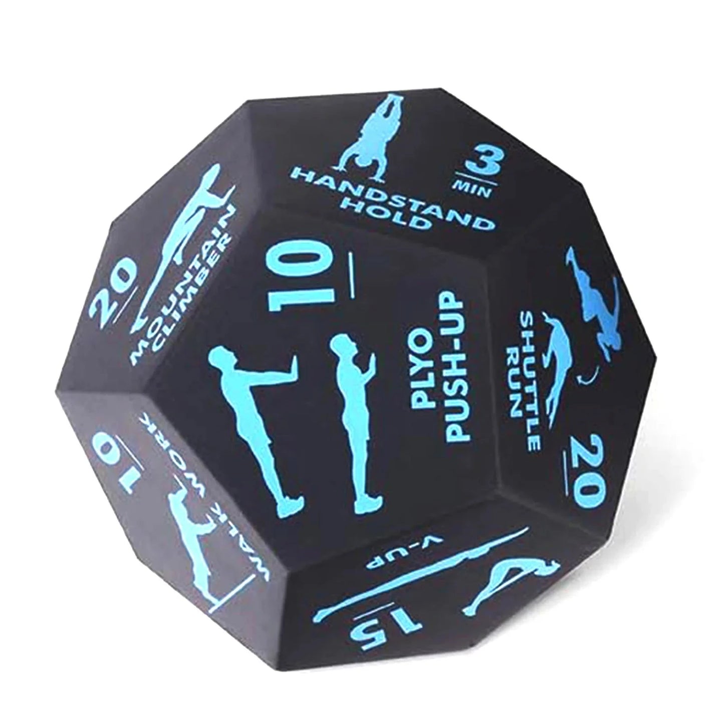 Fitness Game Dice PU Foam 12 Sides Rounded Numbers DiceEnjoy New Exercise Methods Anywhere Add Surprise Fun To Fitness Routine Good Vibrations