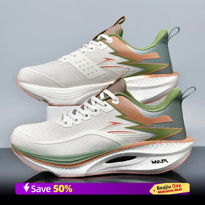 Men Sports Running Shoes Casual Marathon Breathable Lightweight Women's Comfortable Athletic Nonskid Walking Sneakers Outdoors Good Vibrations