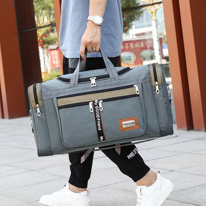 Travel Bag Large Capacity Handbag Portable Outdoor Carry Luggage Convenient Practical Male's Weekend Duffle Bags Good Vibrations