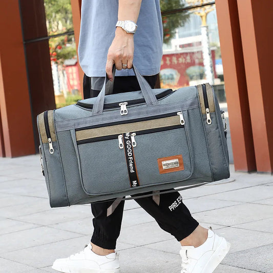 Travel Bag Large Capacity Handbag Portable Outdoor Carry Luggage Convenient Practical Male's Weekend Duffle Bags Good Vibrations