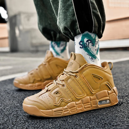 2024 New Fashion Men Sneakers on-slip Wear-resistant Men Casual Sneakers Air Cushion Breathable Soft Bottom Man Basketball Shoes Good Vibrations