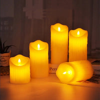 Flameless Flickering Electronic Candles Led Candles Battery Operated Home Decor Accessories for Birthday Hotel Wedding Candle Good Vibrations