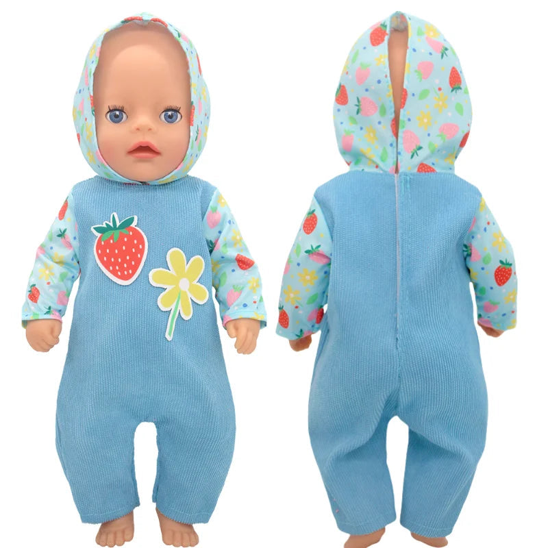 36cm Reborn Baby Doll Clothes 14 Inch Doll Outfit Rompers Toys Wears Good Vibrations