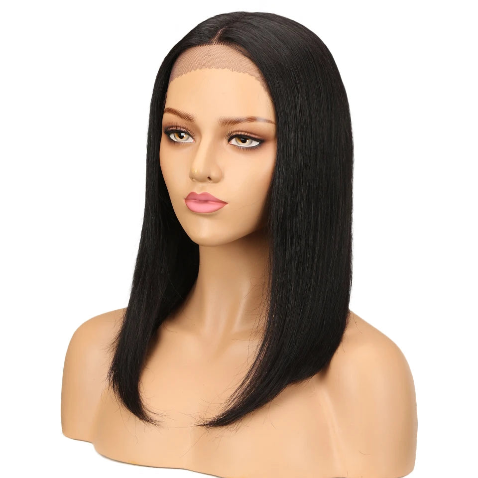 Sleek Lace Human Hair Wigs For Women Straight Bob Brazilian Hair Wigs Long Brown Red Colored T Part Lace Wigs Real Woman Wigs Good Vibrations
