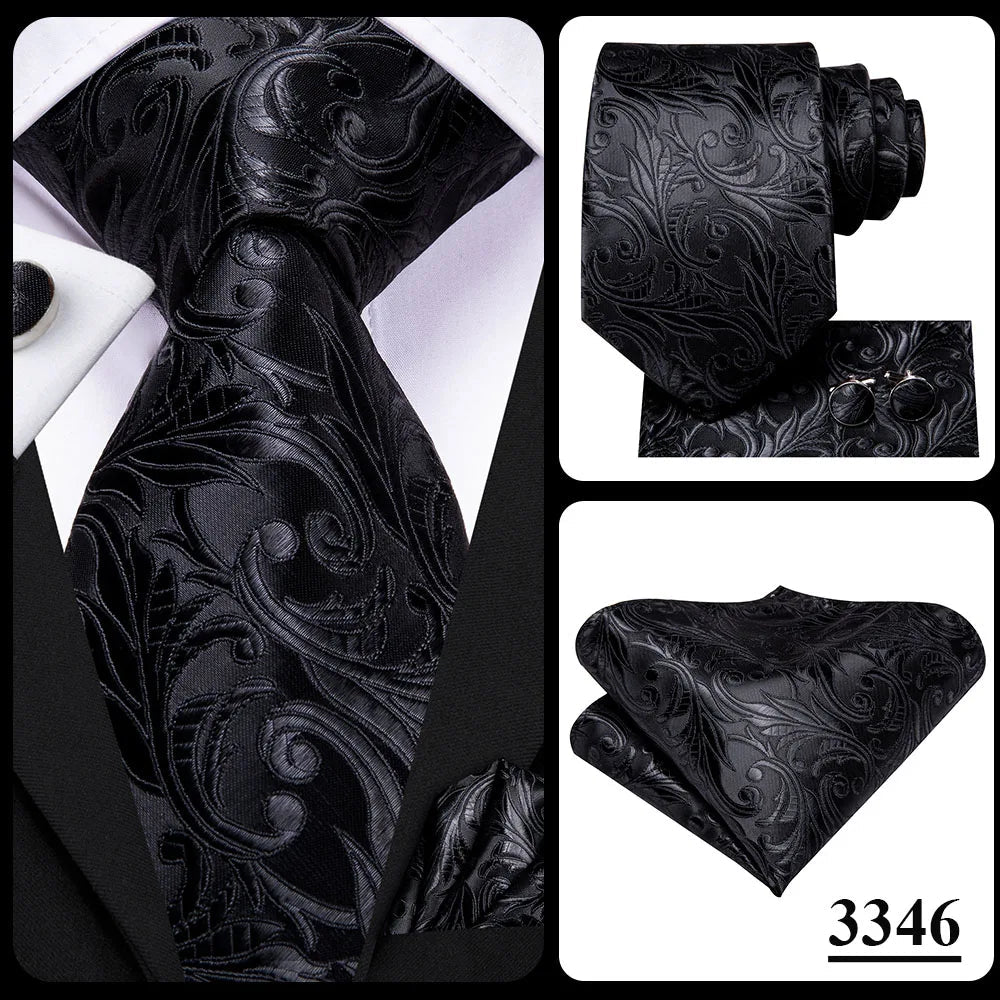 Hi-Tie Blue Business Solid 100% Silk Men's Tie NeckTie 8.5cm Ties for Men Formal Luxury Wedding High Quality Gravata Good Vibrations