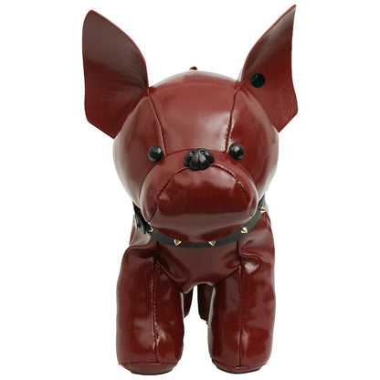 Shoulder Bag Purse for Women Handbag Bulldog Shaped Crossbody Bag PU Leather Wallet Tote with Zipper Handbag Satchel Purse Good Vibrations