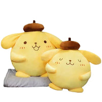 Sanrio Pom Purin Sitting Large Cute Plush Doll Japanese Genuine Pillow Gift Kids Kawaii Sanrio Plush Merch Good Vibrations