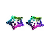 2Pcs 316L Stainless Steel Adjustable Nipple Rings for Women, Star Shaped Flower Shaped Clip On Nipple Ring Fake Piercing Jewelry Good Vibrations Adult Super Store