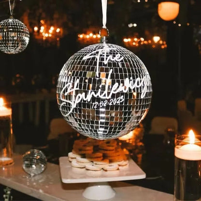 Personalised Disco Ball 20cm Party & Wedding Decor Unique Gift Disco Theme Parties DIY Weddings Showers Events Hen Do Good Vibrations