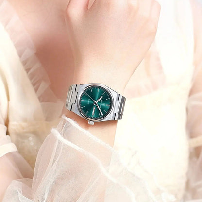 POEDAGAR Luxury Watch for Woman Ladies Elegant Quartz Watch Waterproof Luminous Date Week Stainless Steel Women's Watches Clock Good Vibrations