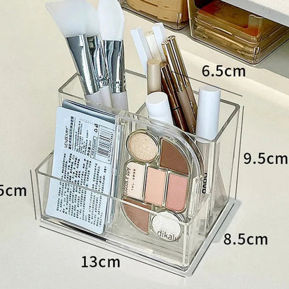 Transparent lipstick Cosmetic Makeup Acrylic Makeup Brush Tool Storage Box Case Make-up Brush Holder Table Organizer Makeup Tool Good Vibrations