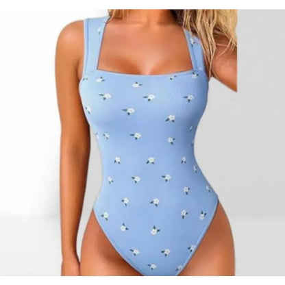 Women Sleeveless Knit Bodysuit Summer Sexy Bodycon Off Shoulder Jumpsuits Casual Bodice Stretchy Street Style Short Jumpsuits Good Vibrations