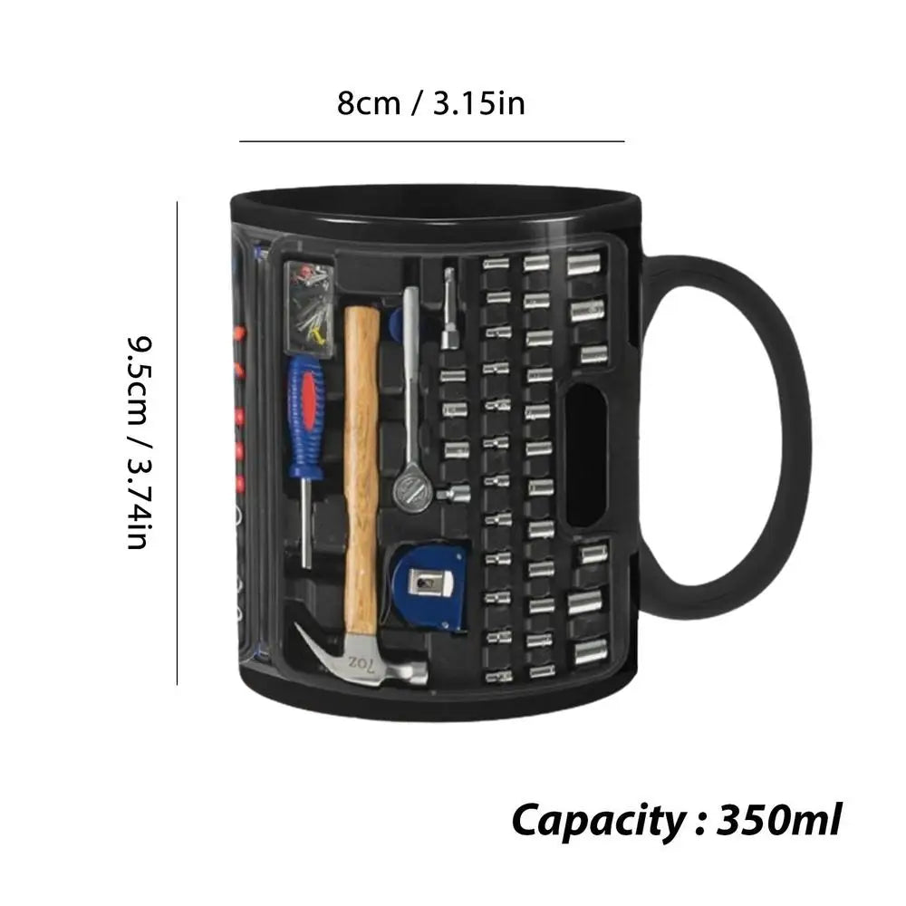 Mechanician Mug Funny Black Ceramic Mug For Coffee Large Tea And Coffee Cup Black Ceramic Mug For Whiskey Juice Wine Beer Soup Good Vibrations