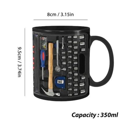 Mechanician Mug Funny Black Ceramic Mug For Coffee Large Tea And Coffee Cup Black Ceramic Mug For Whiskey Juice Wine Beer Soup Good Vibrations