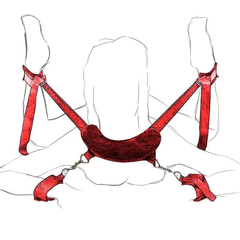 Sex Toys For Couples Flirting Adjustable Erotic Handcuffs Neck Ankle Bondage Harness Open BDSM Adult Games Restraints Chastity GOOD Vibrations