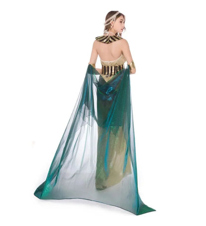Ancient Egypt Egyptian Pharaoh Costume Egypt Cleopatra Cleopatra Queen Cosplay Halloween Party Couple Party Dress Good Vibrations