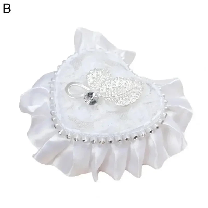Ring Case Lightweight Ring Pillow Hand Holding Create Atmosphere Lace Ring Pillow Box Good Vibrations