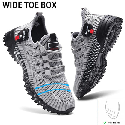 Men's running shoes are lightweight and breathable casual shoes, daily men's widened outdoor casual sports shoes are simple Good Vibrations