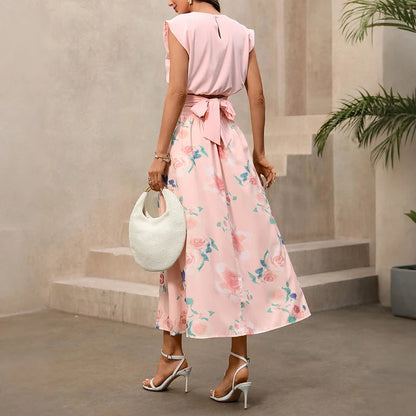 Elegant women's outfit - 2026 new summer open-front blouse with belt and half-length skirt set Good Vibrations